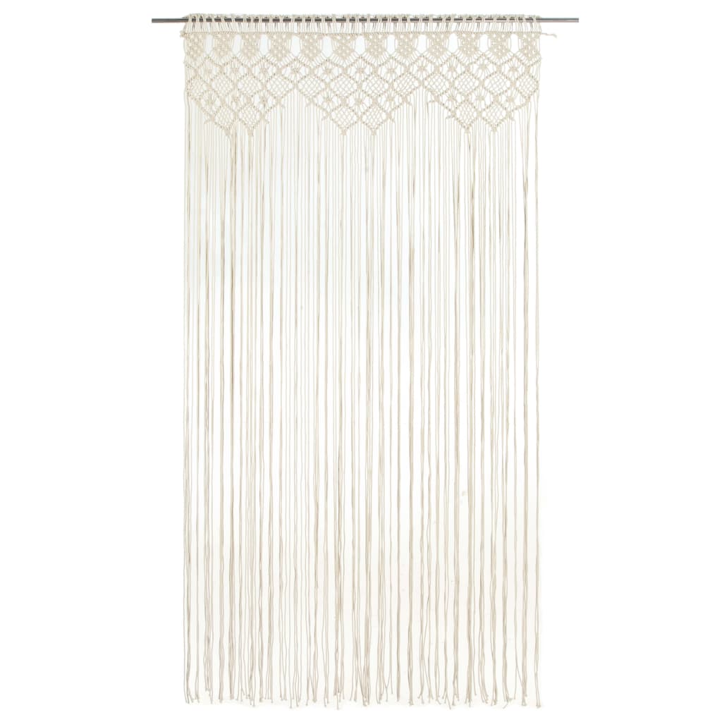 Rideau en macramé