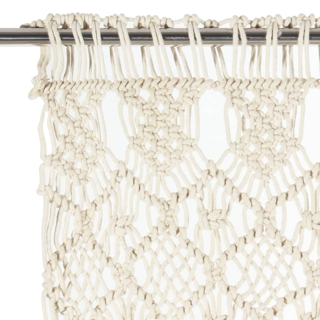 Rideau en macramé