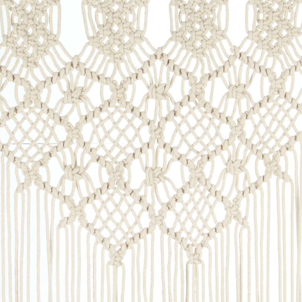 Rideau en macramé