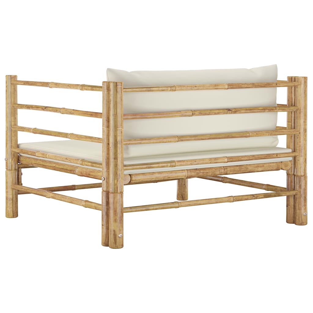 Fauteuil crème en Bambou