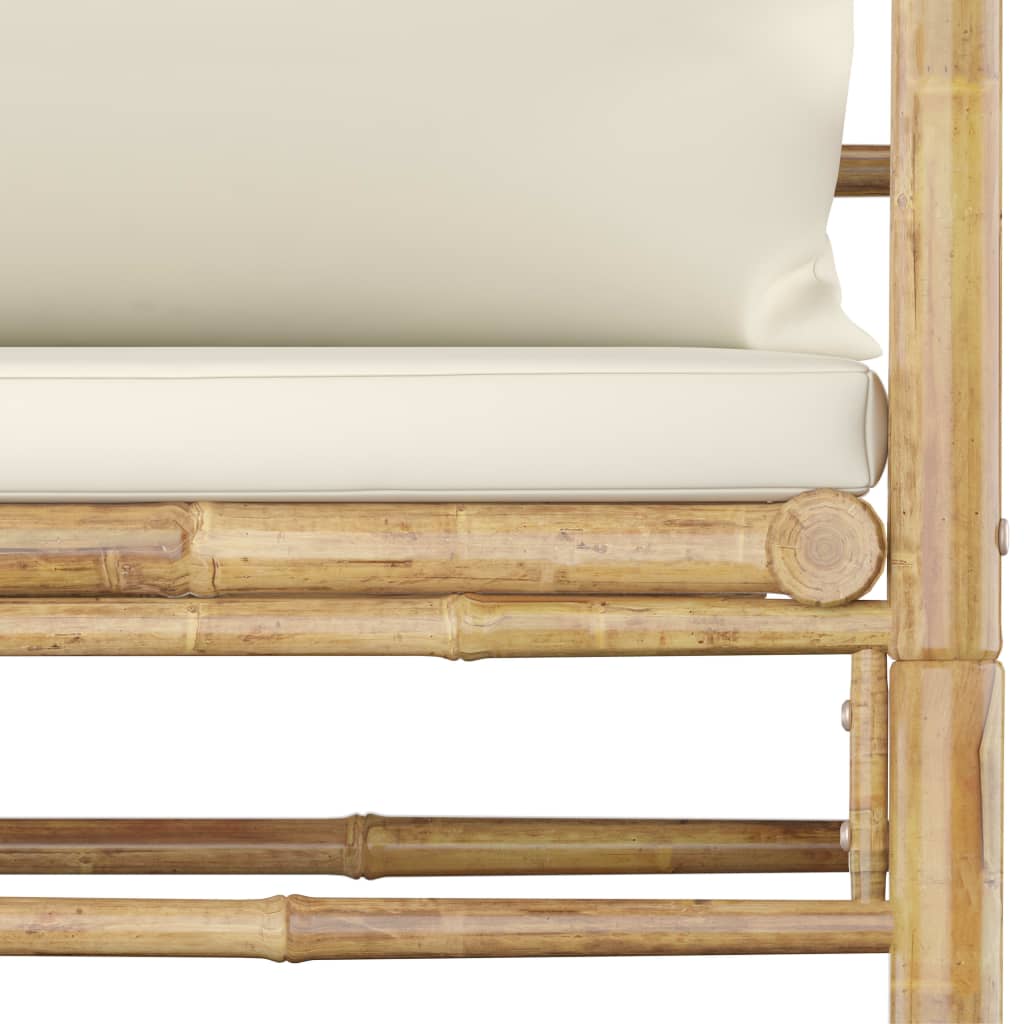 Fauteuil crème en Bambou