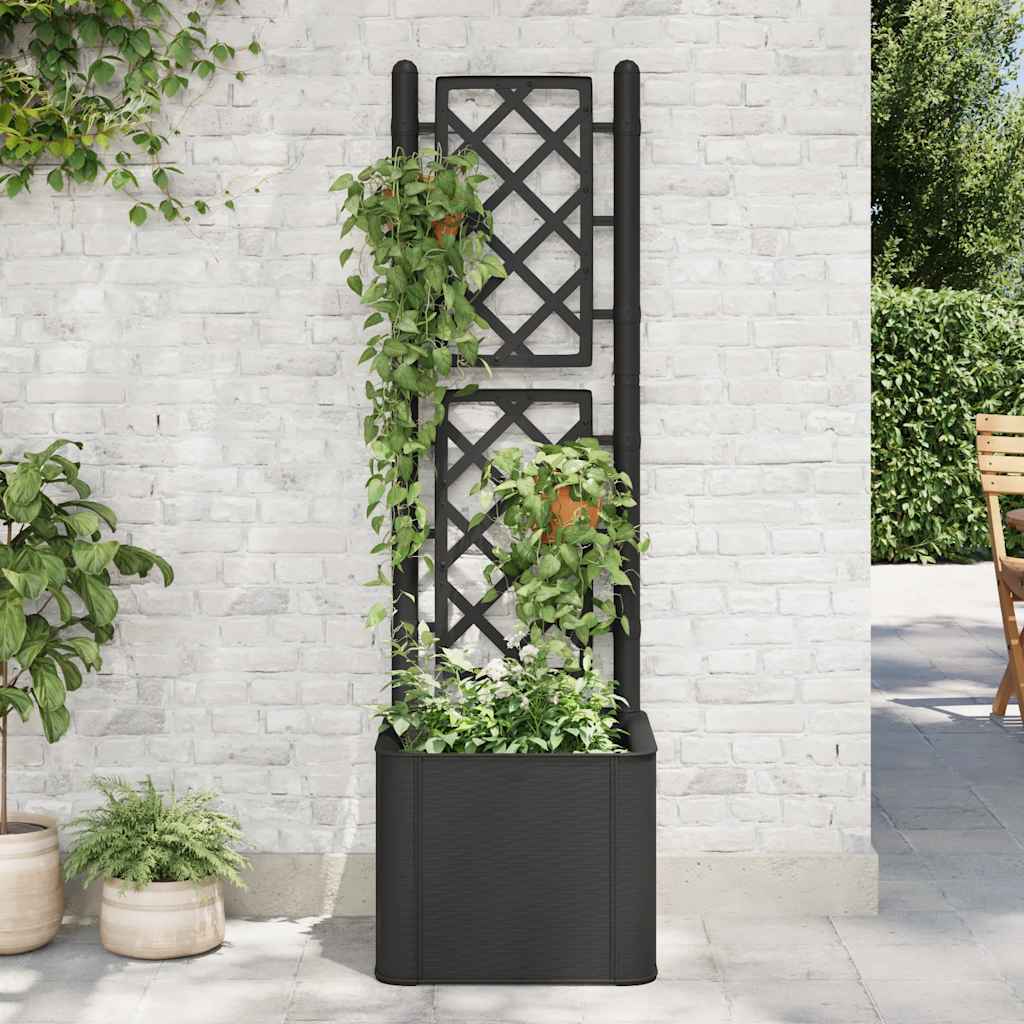 jardinière treillis avec système d'arrosage Anthracite