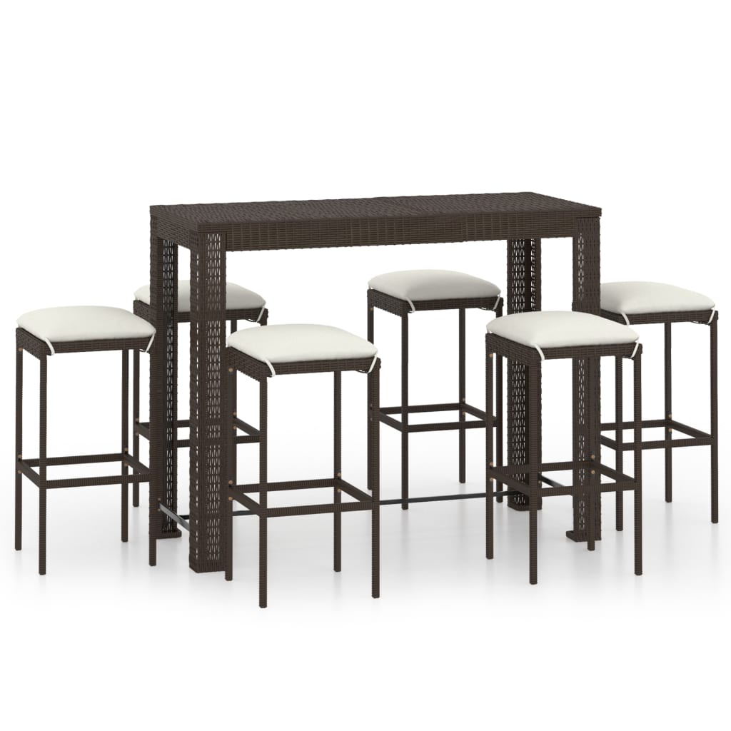 Ensemble 7 pcs tressée Marron