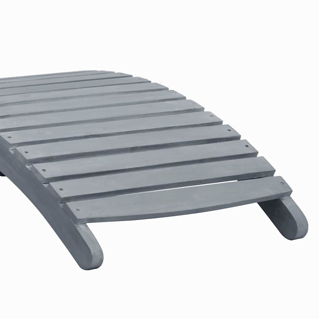 Chaise longue acacia noir