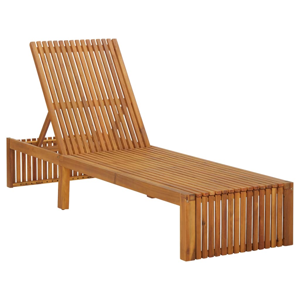Chaise longue bleu acacia flora