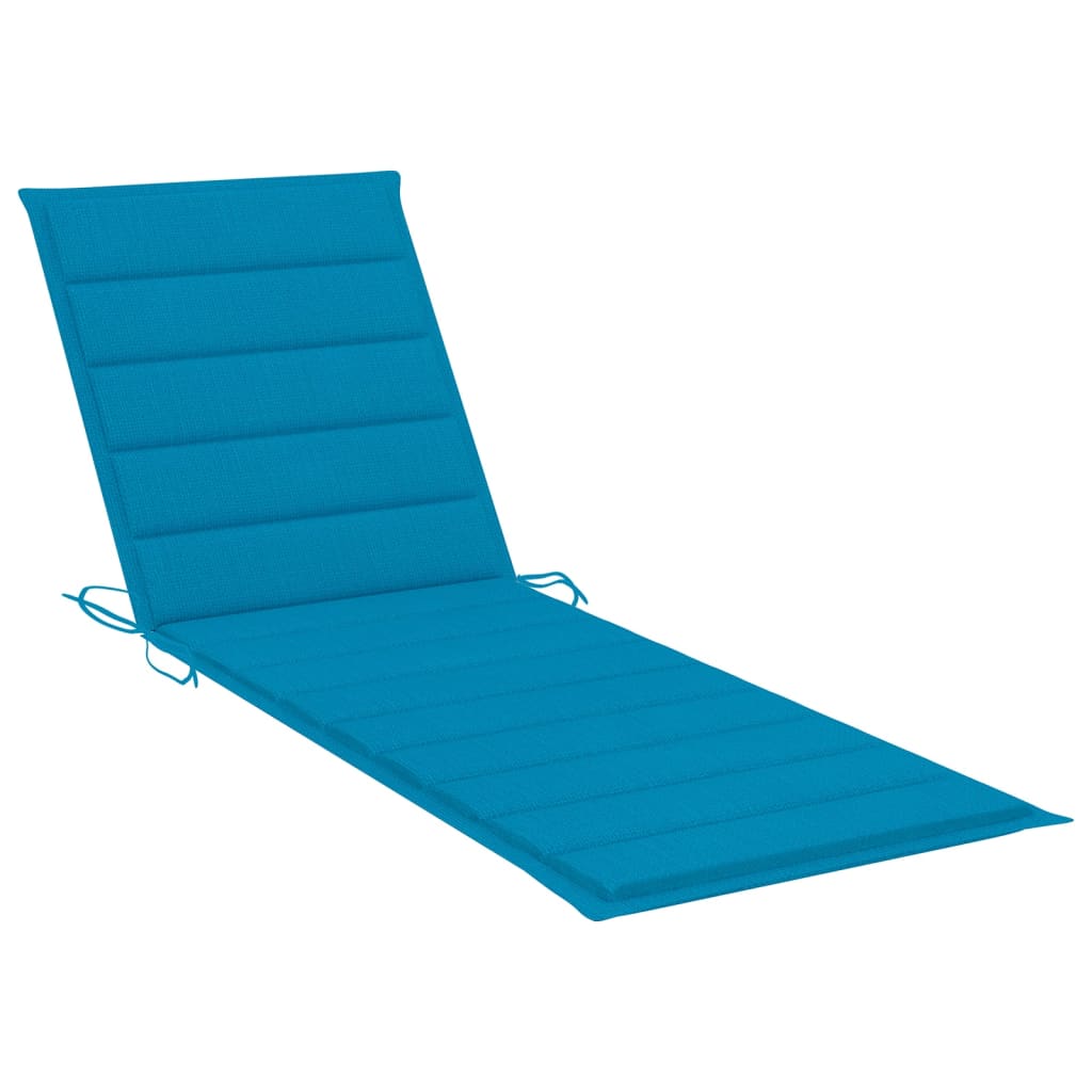 Chaise longue bleu acacia flora
