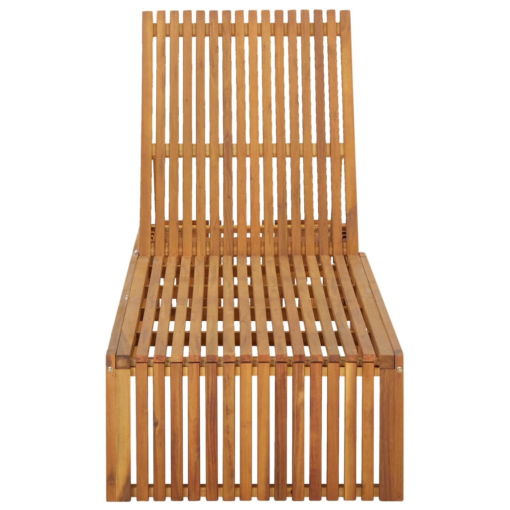 Chaise longue Bordeau acacia flora
