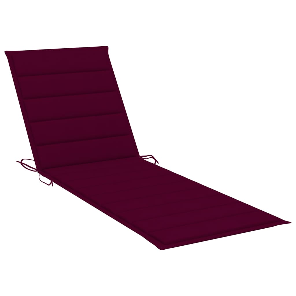 Chaise longue Bordeau acacia flora