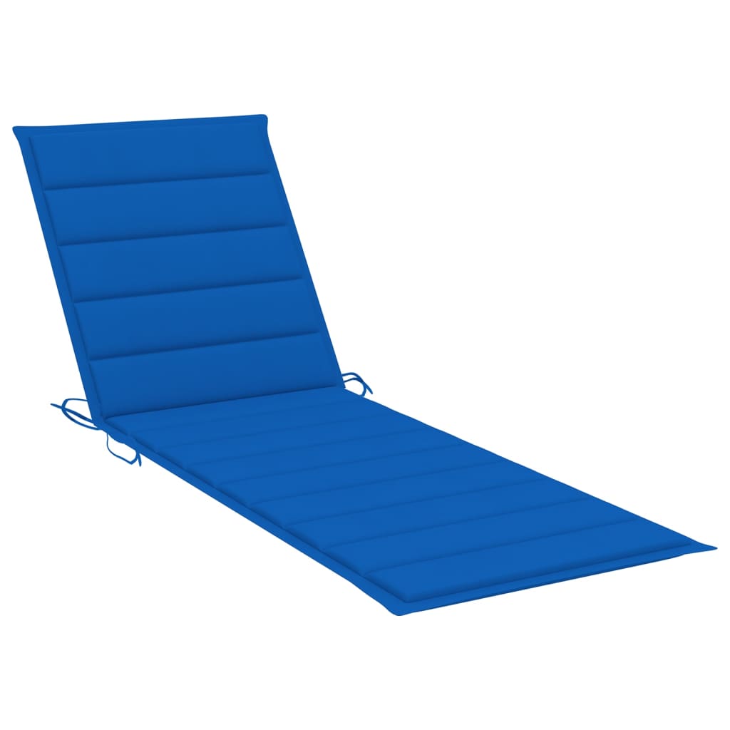Chaise longue bleu royal tia