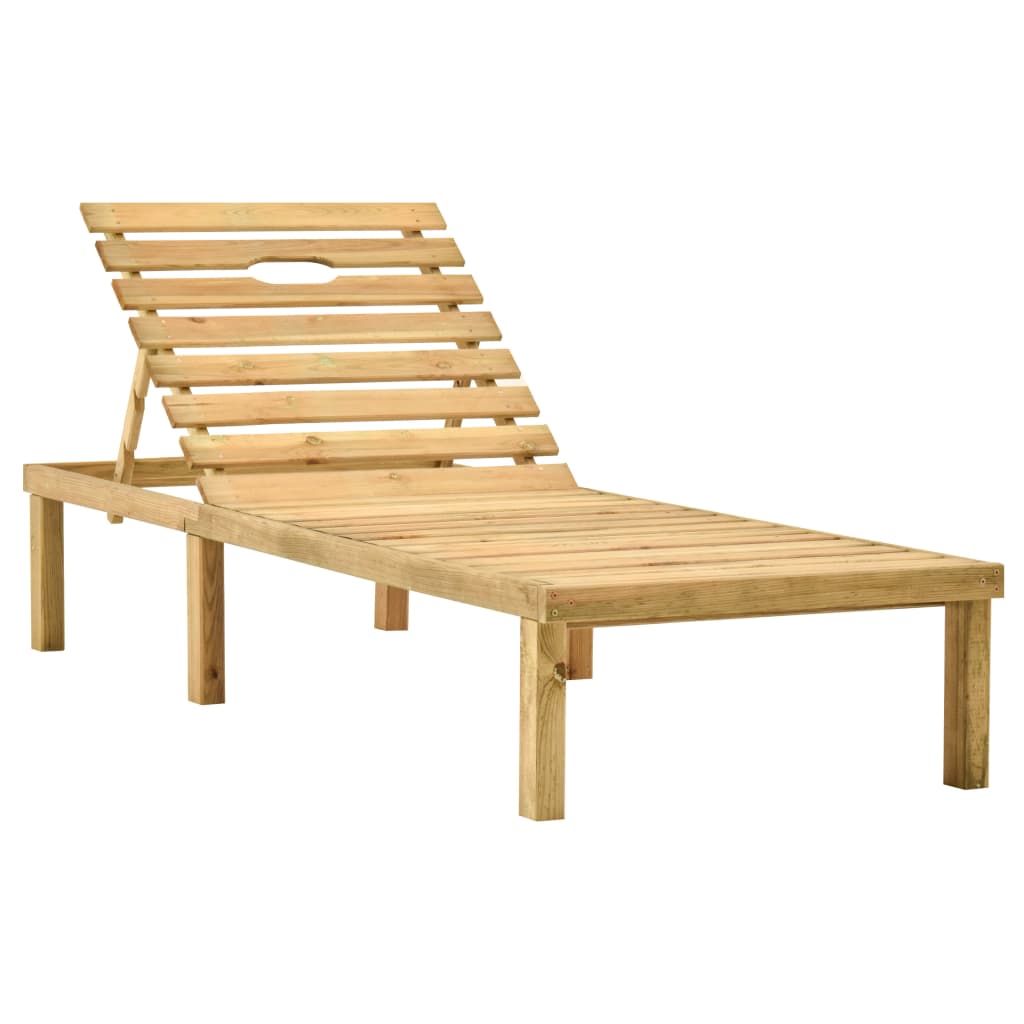Chaise longue de jardin avec table rouge tia