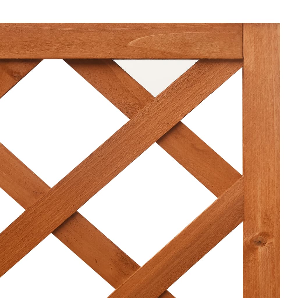 Jardinière d'angle en treillis en Bois de sapin