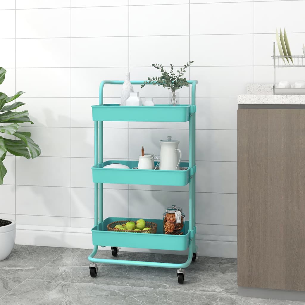 Chariot de cuisine Turquoise