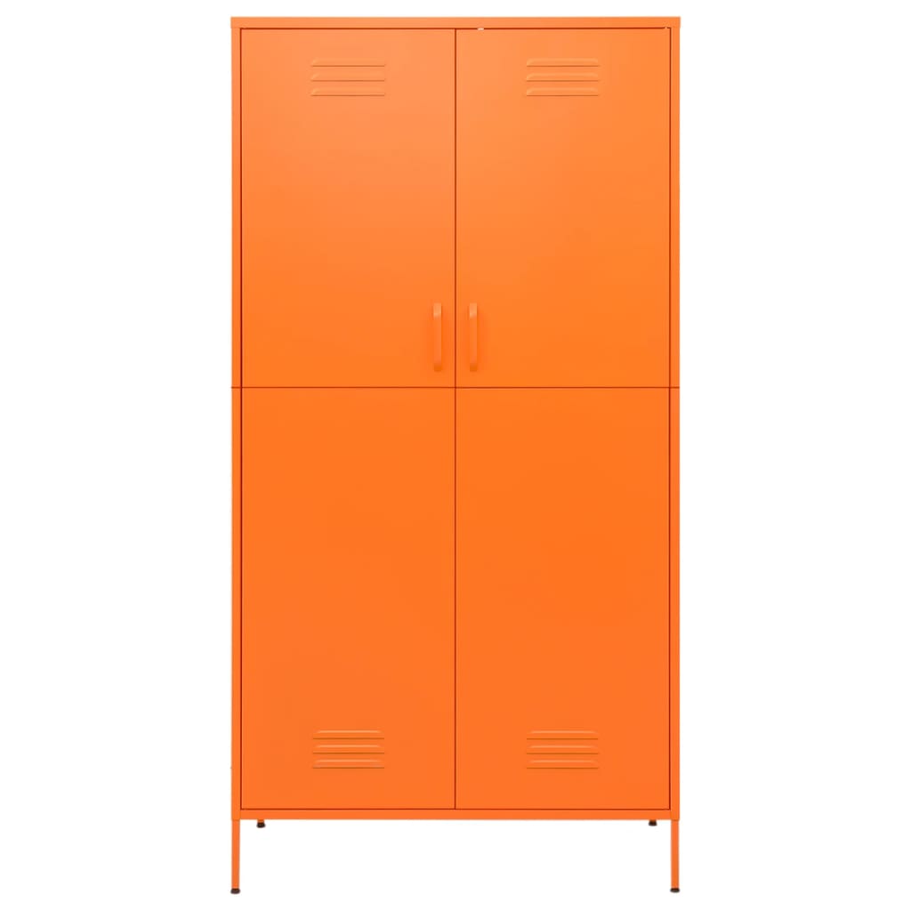 Armoire Orange Acier retro