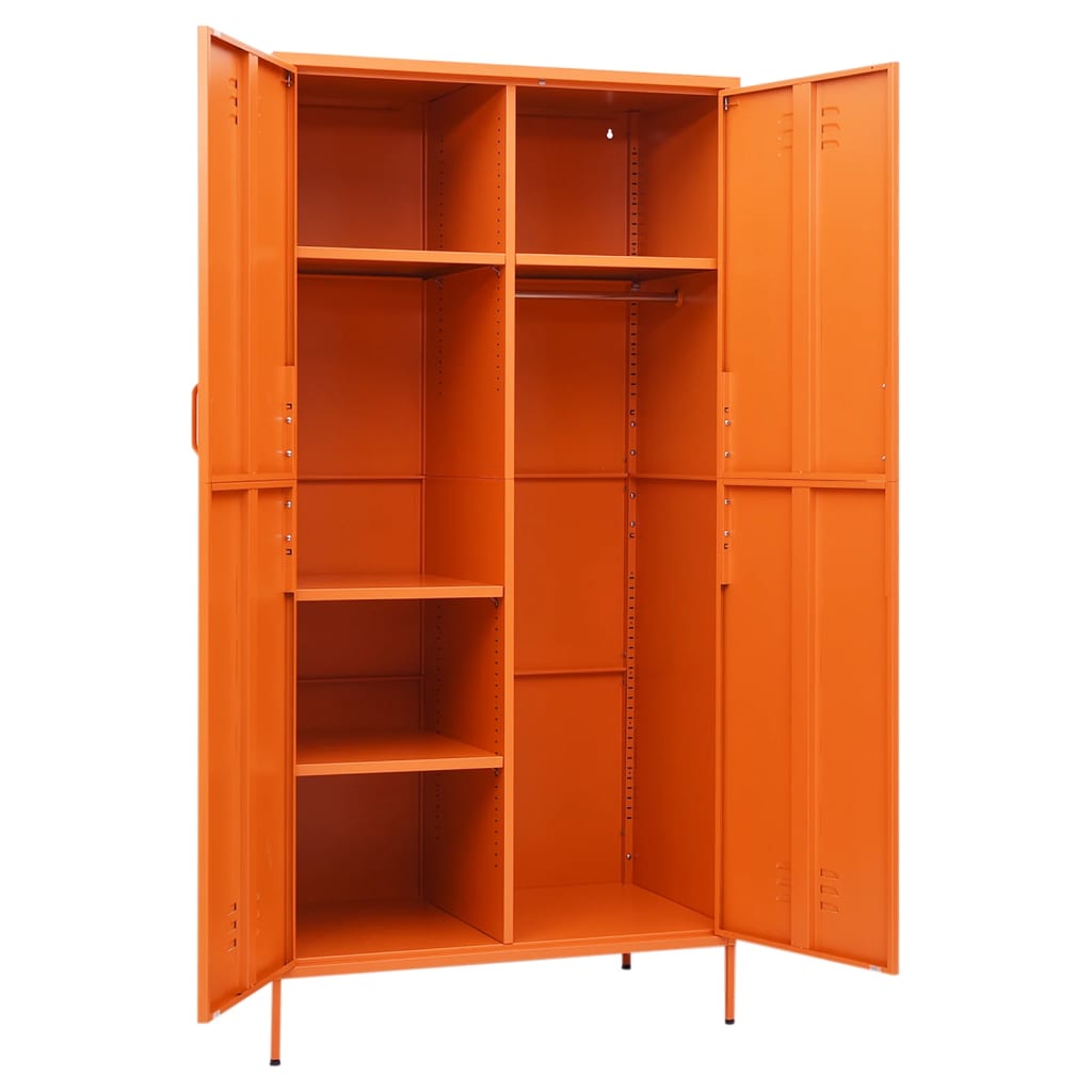 Armoire Orange Acier retro