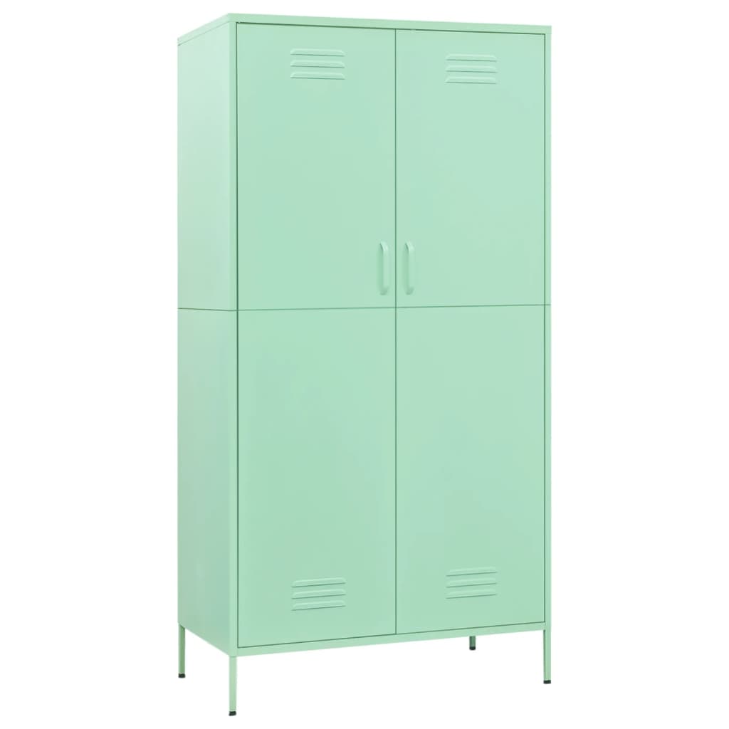Armoire Vert menthe Acier retro