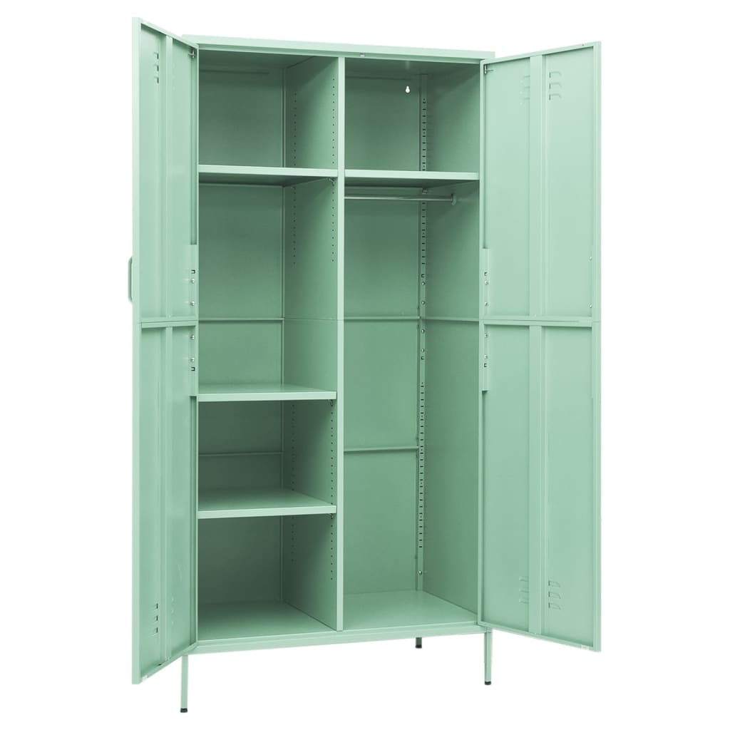 Armoire Vert menthe Acier retro