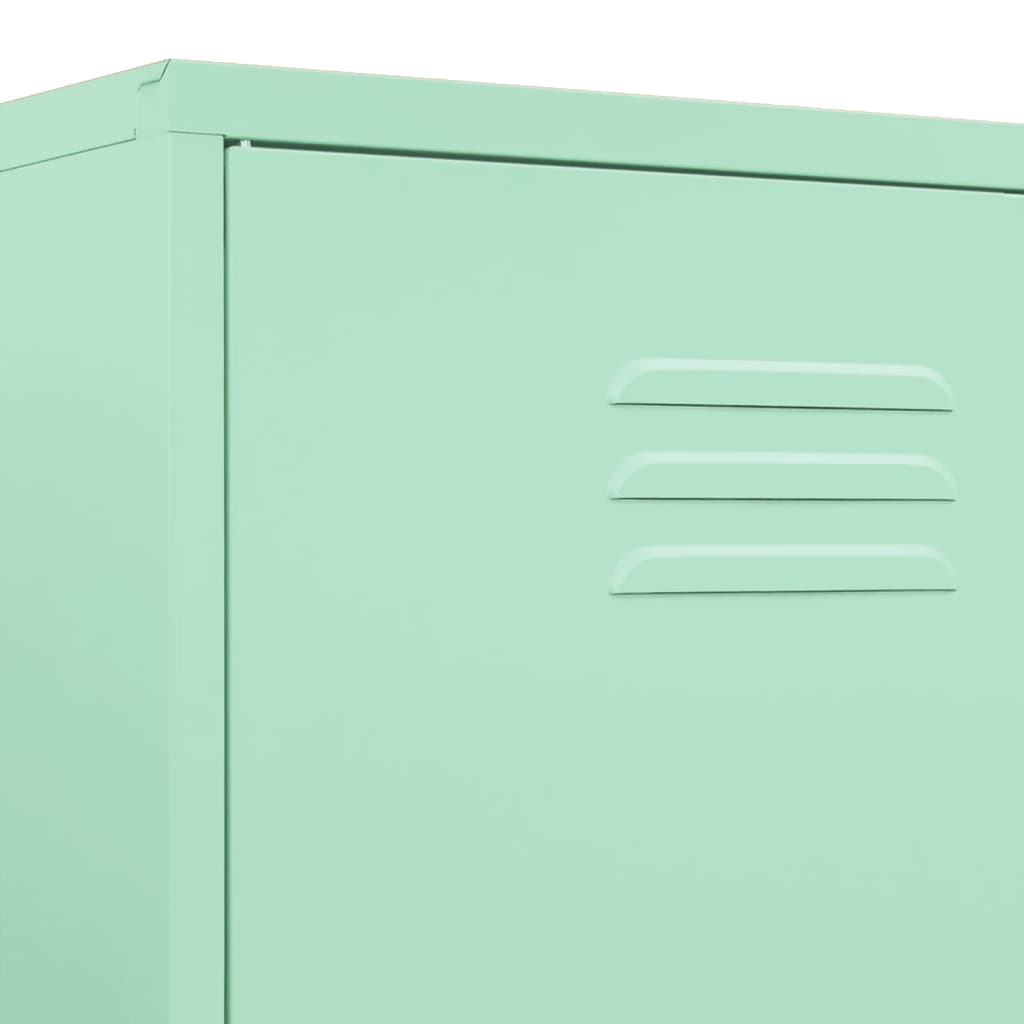 Armoire Vert menthe Acier retro
