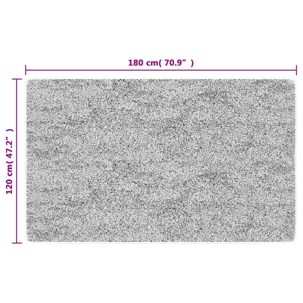 Tapis bohème 120x180 cm noir et blanc