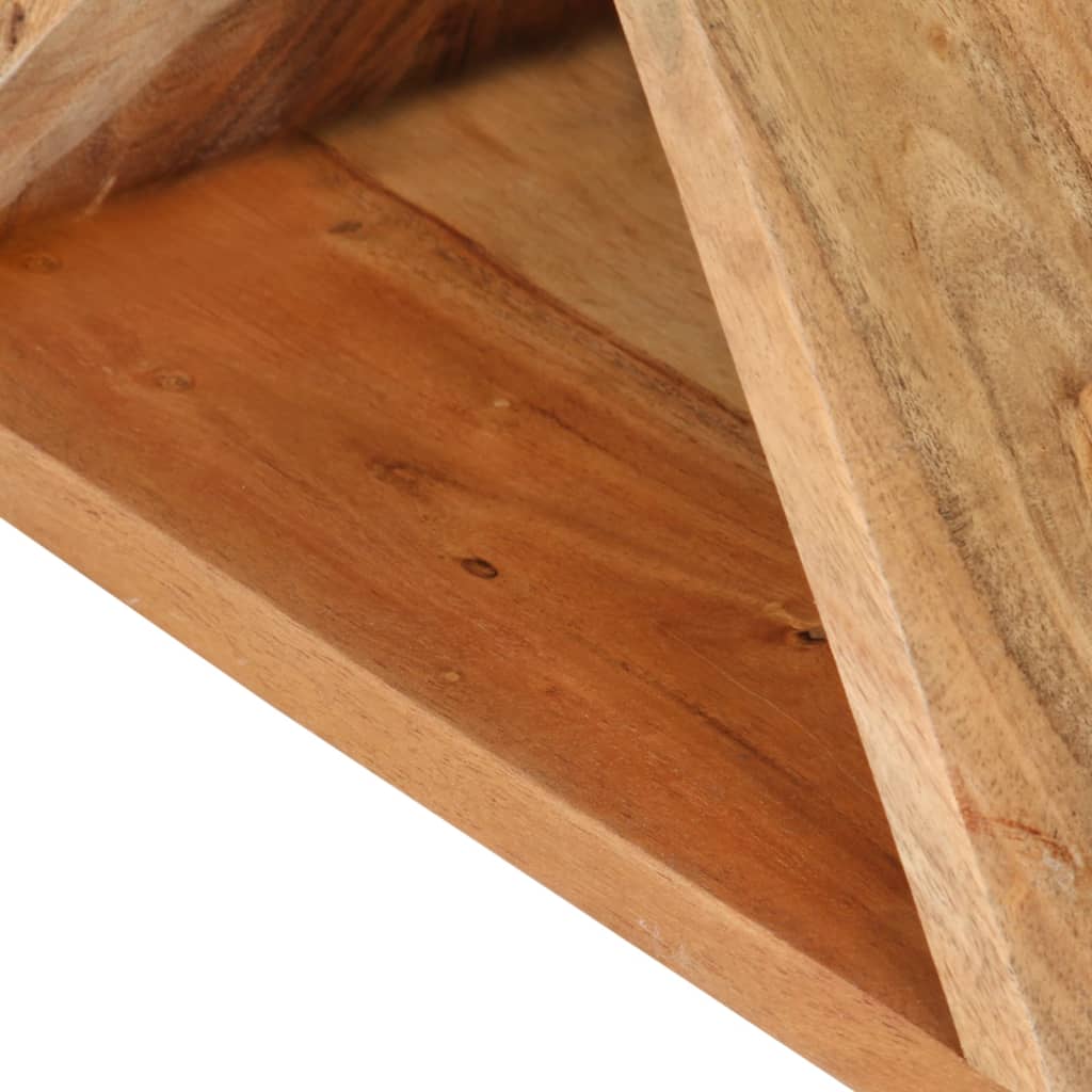 Table d'appoint en bois massif d'acacia