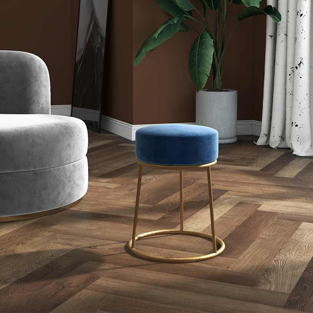 Tabouret Bleu Velours