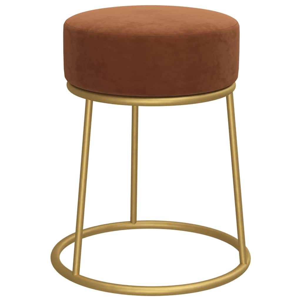 Tabouret Marron Velours