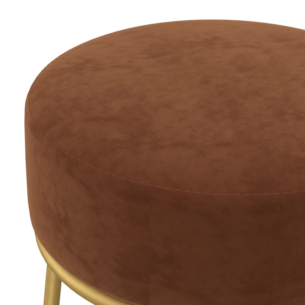 Tabouret Marron Velours