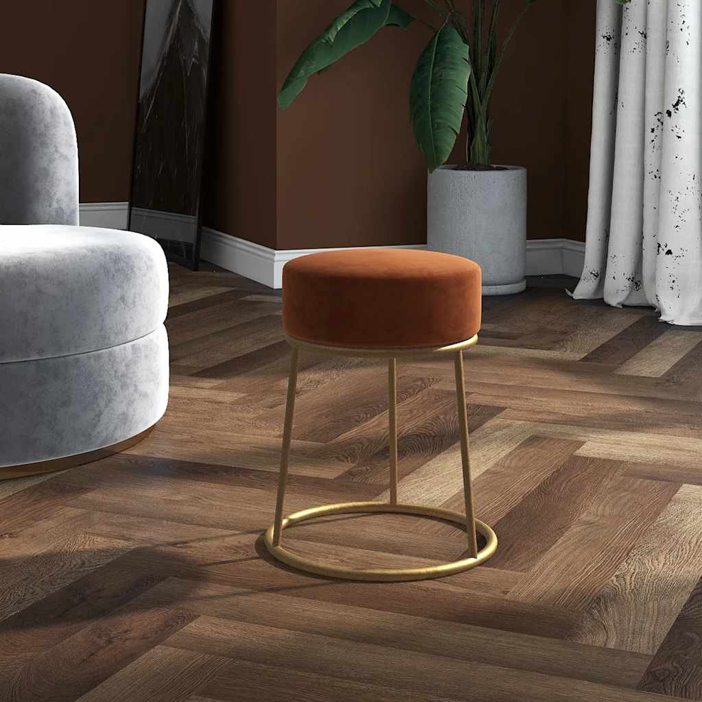 Tabouret Marron Velours