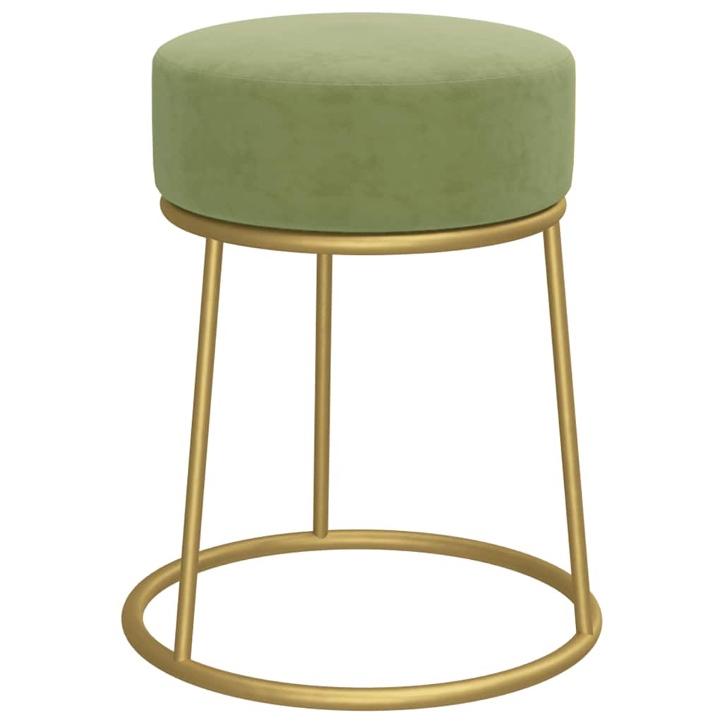 Tabouret Vert Velours