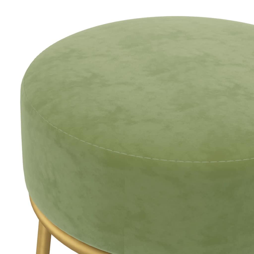 Tabouret Vert Velours