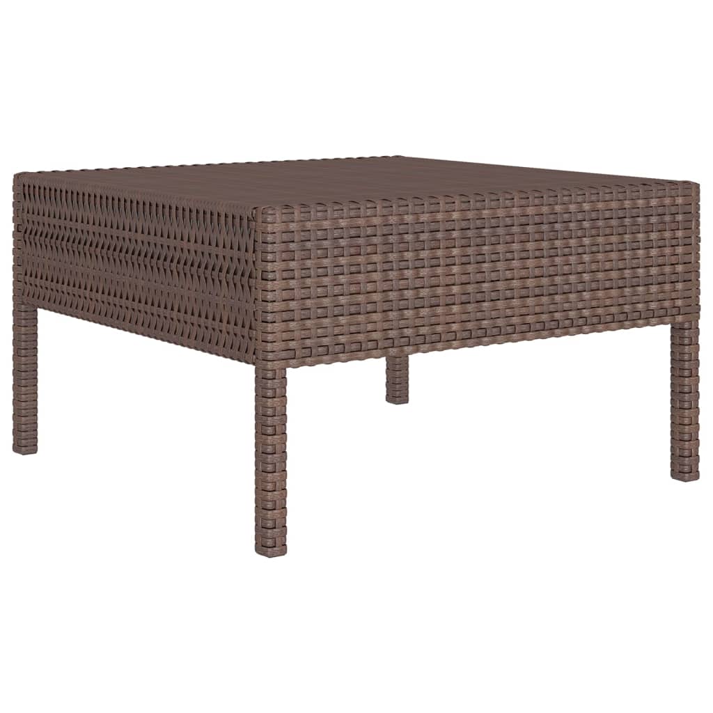 Ensemble 5 pcs marron rattan