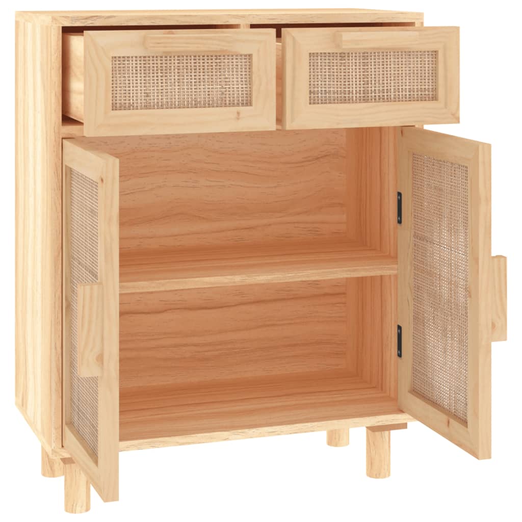 Buffet Marron en rotin naturel