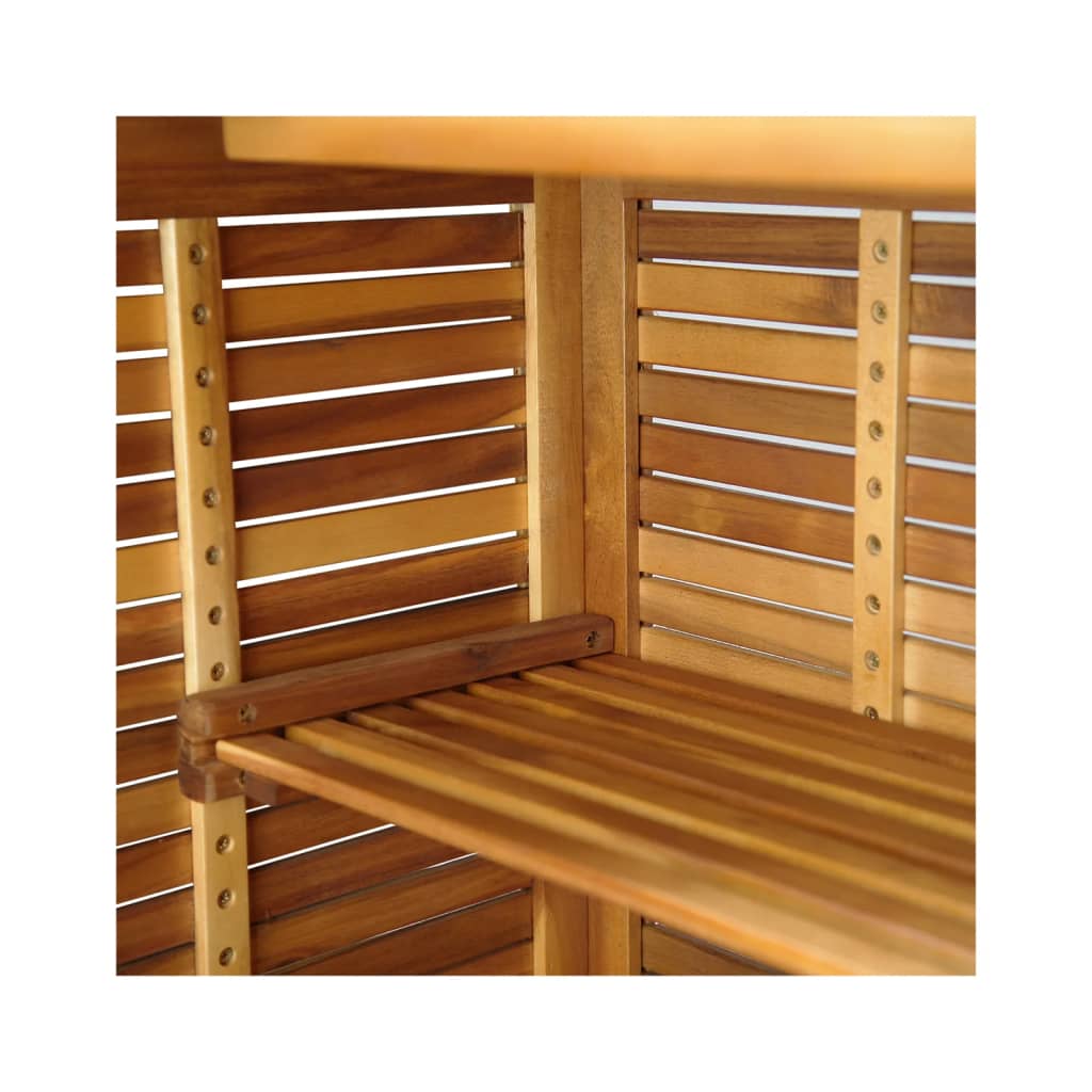 Ensemble de bar 3 pcs Bois d'acacia
