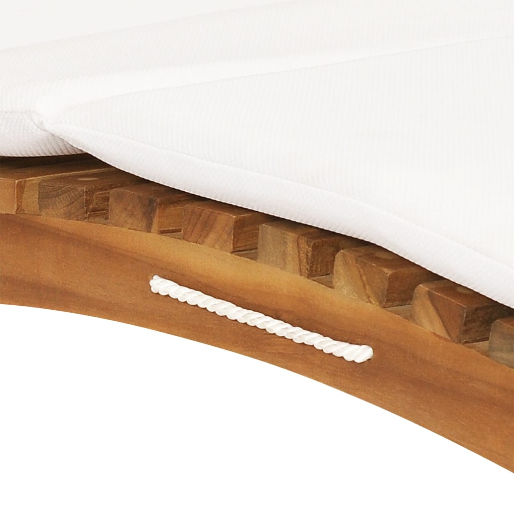 Chaises longues en Bois massif 2pcs