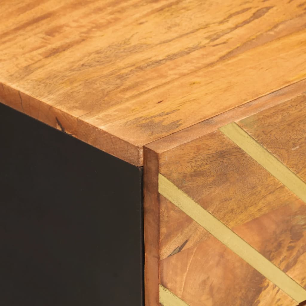 Table de chevet marron et noir