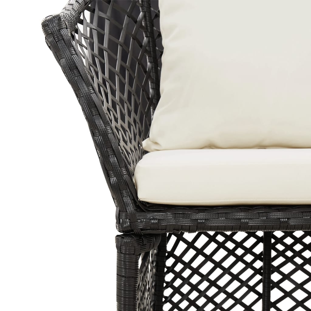 fauteuil Noir tressée
