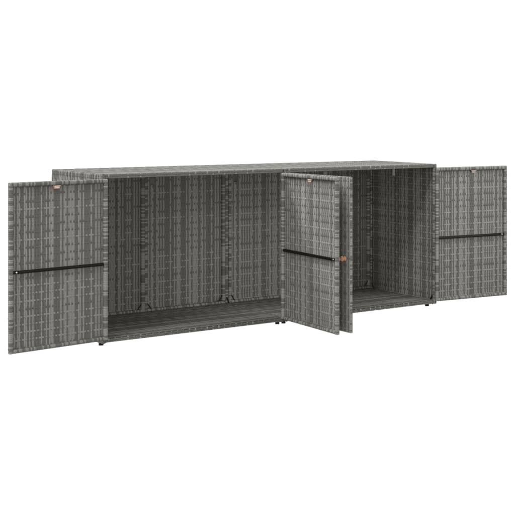 Armoire de rangement pour extérieur gris
