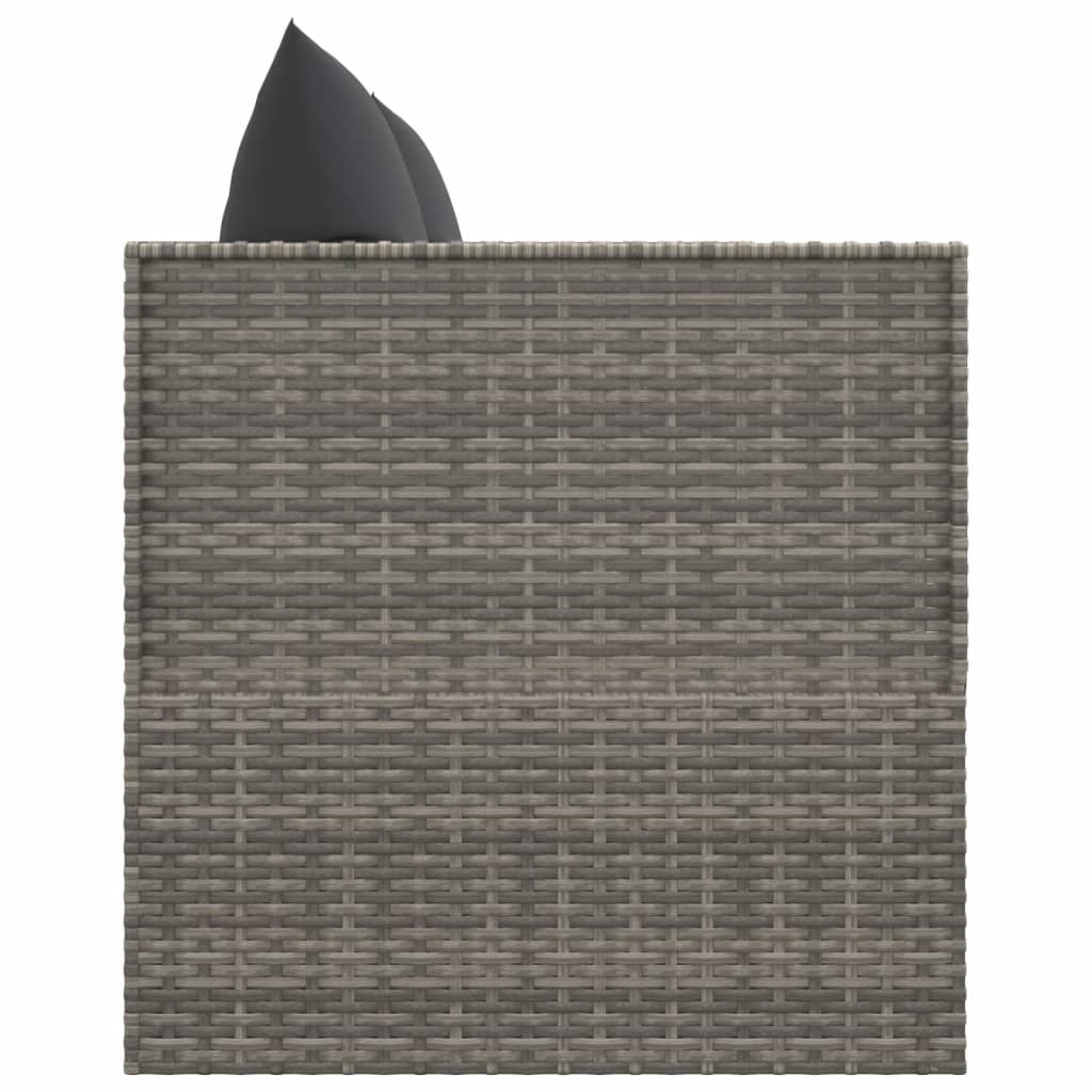 Canapé Gris Résine tressée