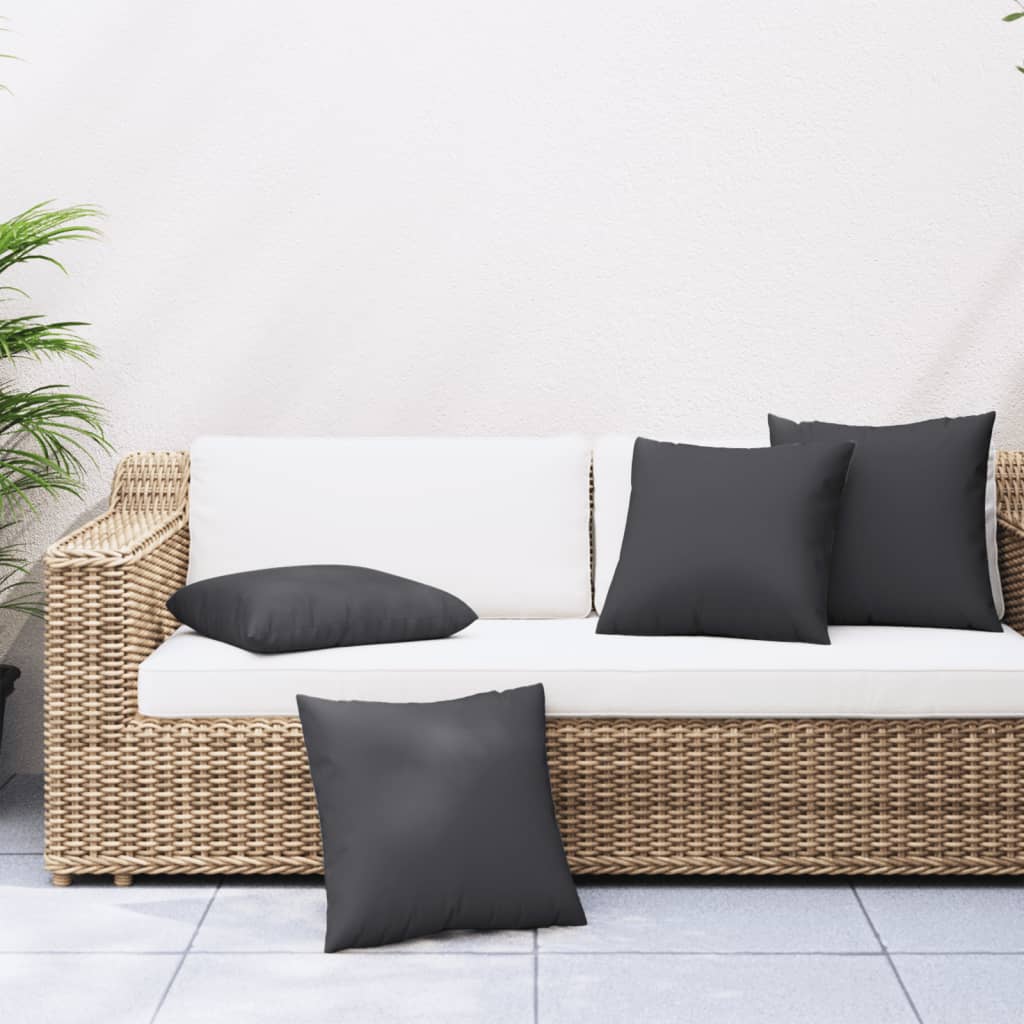 Coussins de canapé lot de 4 noir