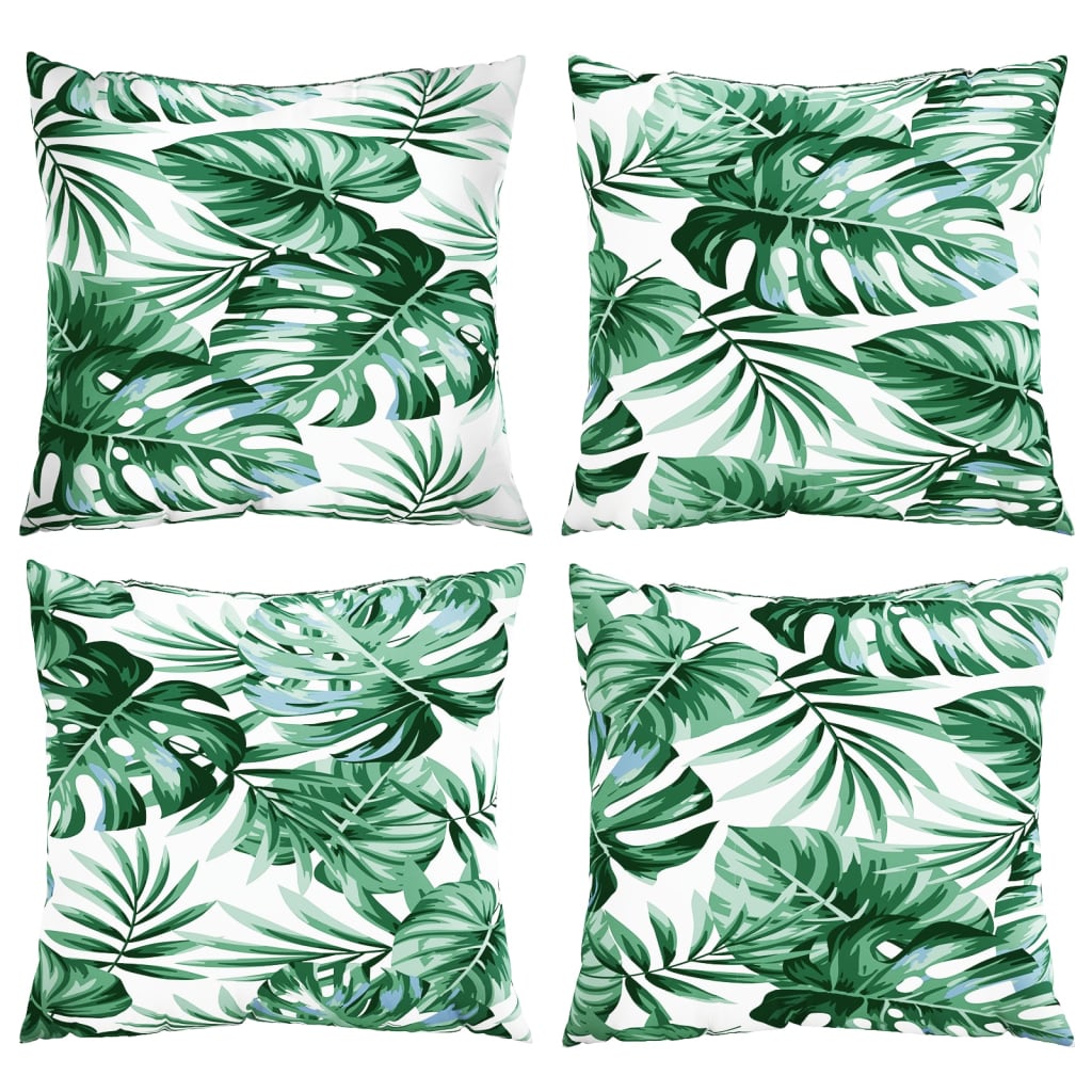 Coussins de canapé 4 pcs motif de feuilles