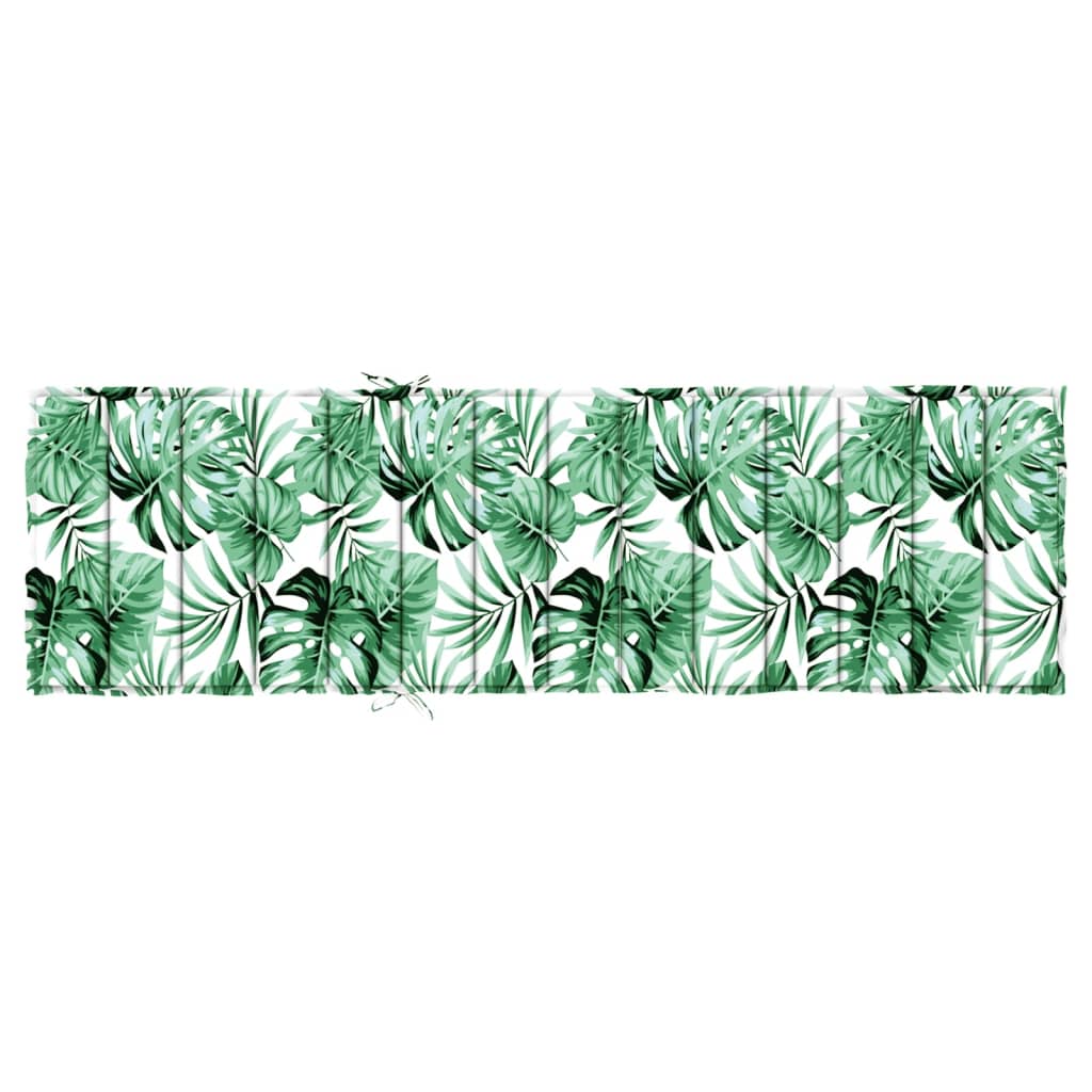 Coussin de chaise longue motif de feuilles oxford