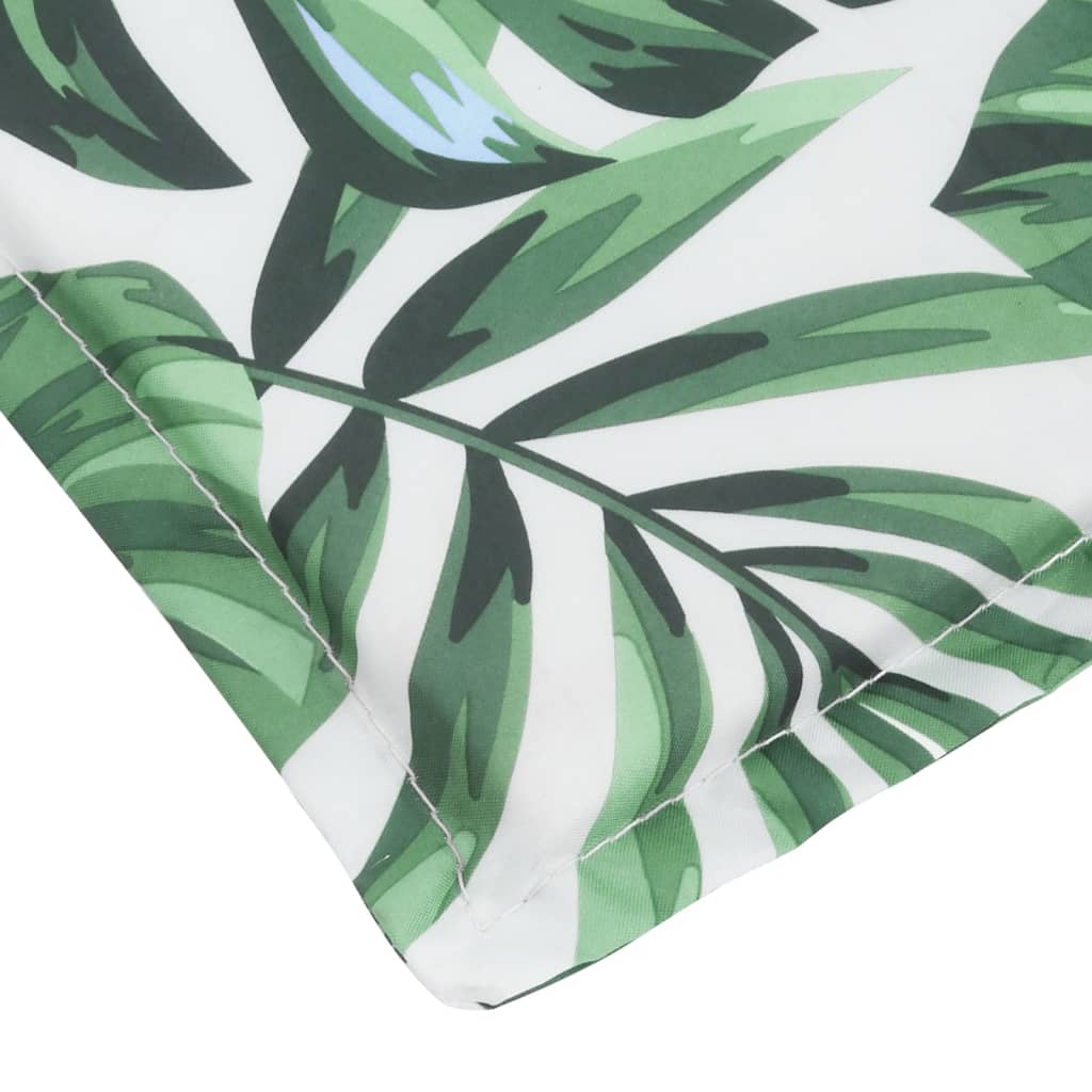 Coussin de chaise longue motif de feuilles oxford