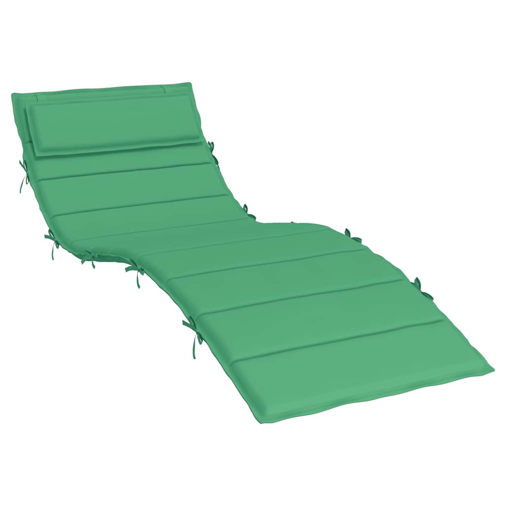 Coussin de chaise longue vert tissu oxford