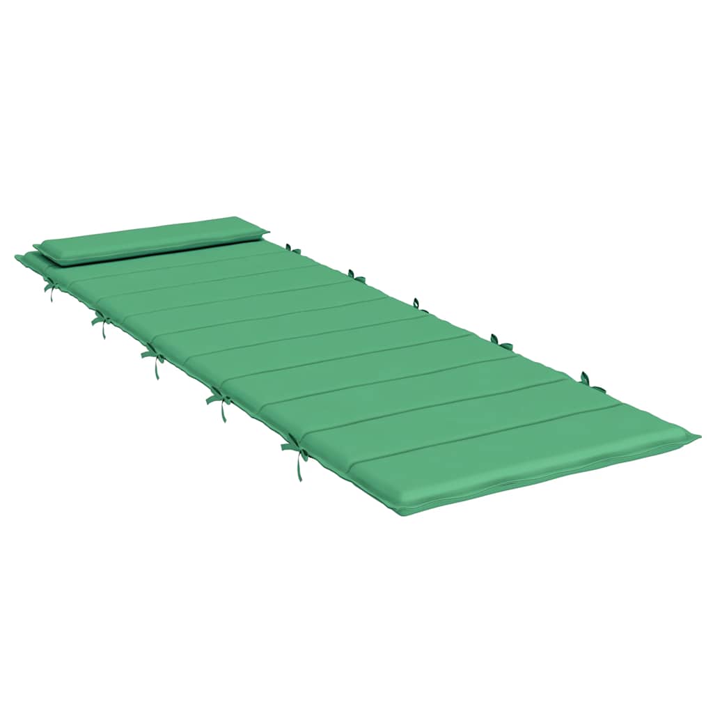 Coussin de chaise longue vert tissu oxford