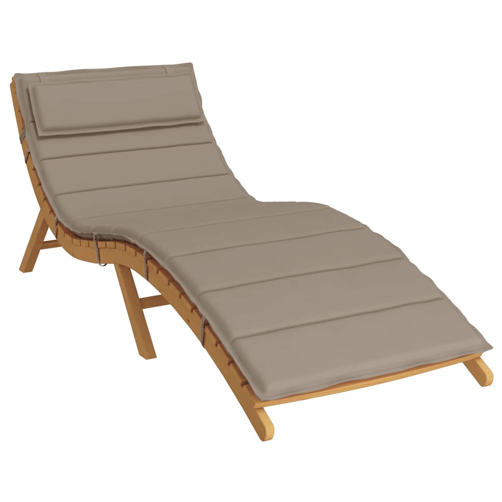 Coussin de chaise longue taupe tissu oxford