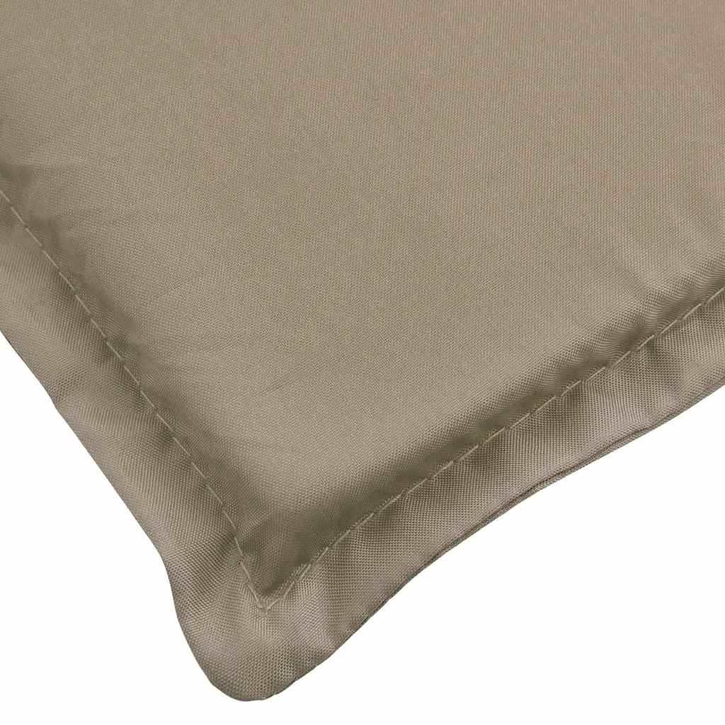 Coussin de chaise longue taupe tissu oxford