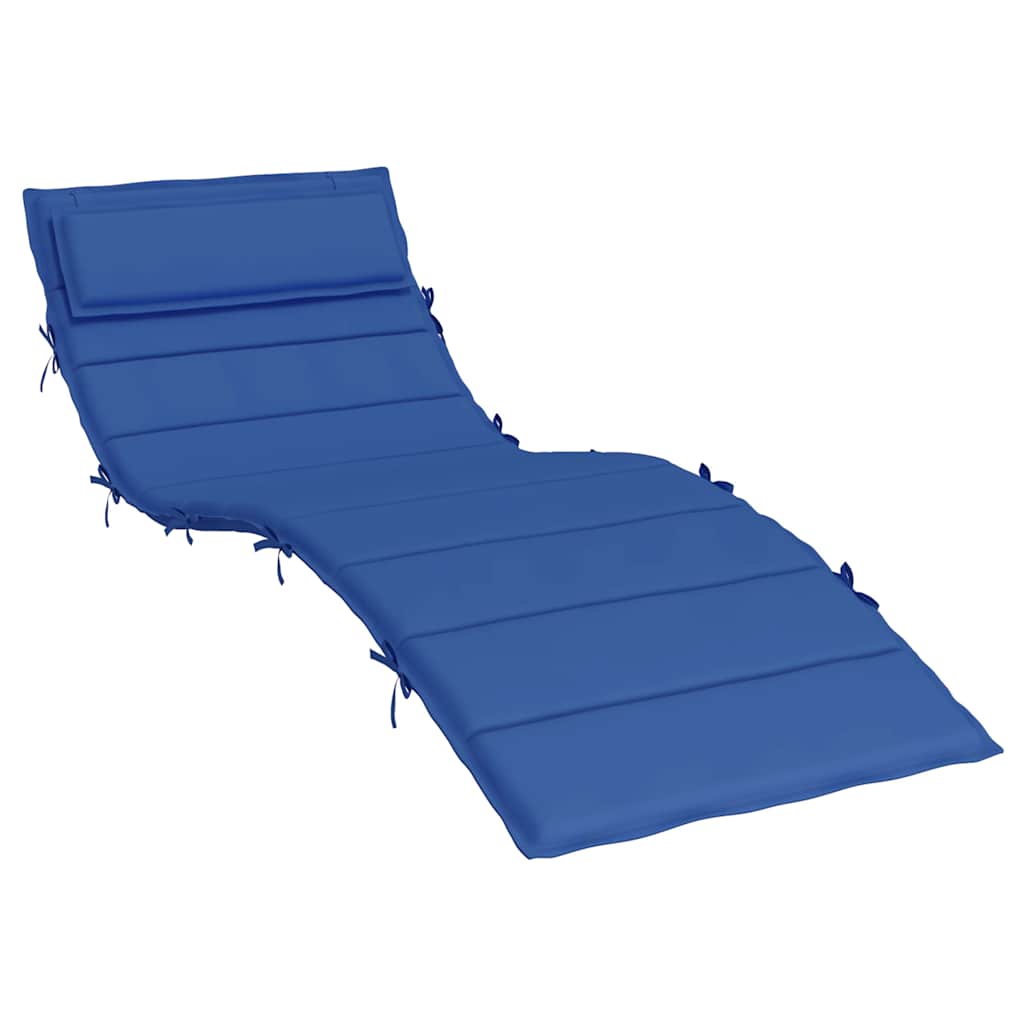 Coussin de chaise longue bleu royal tissu oxford