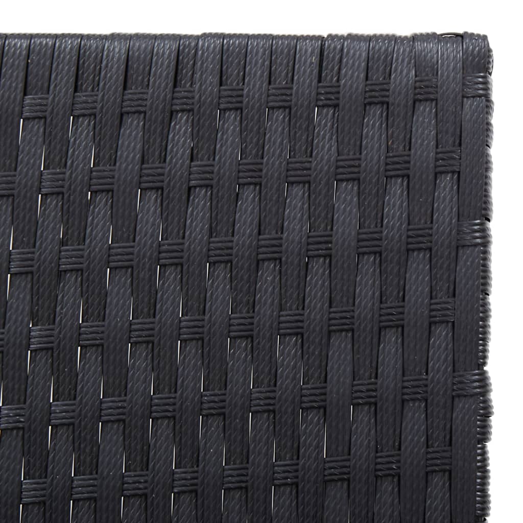 Chaises longues de 2 en noir/marron