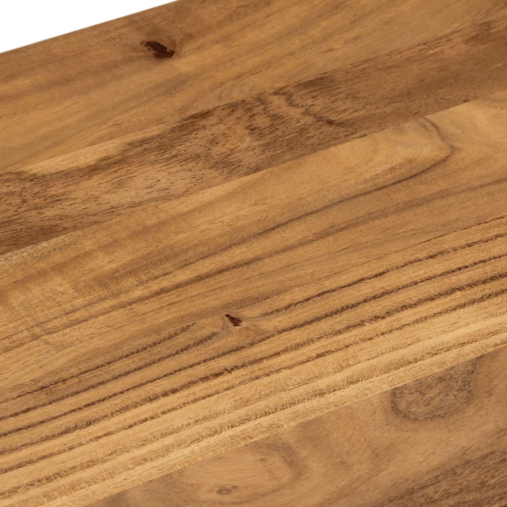 Banc de salle à manger bois massif acacia et acier