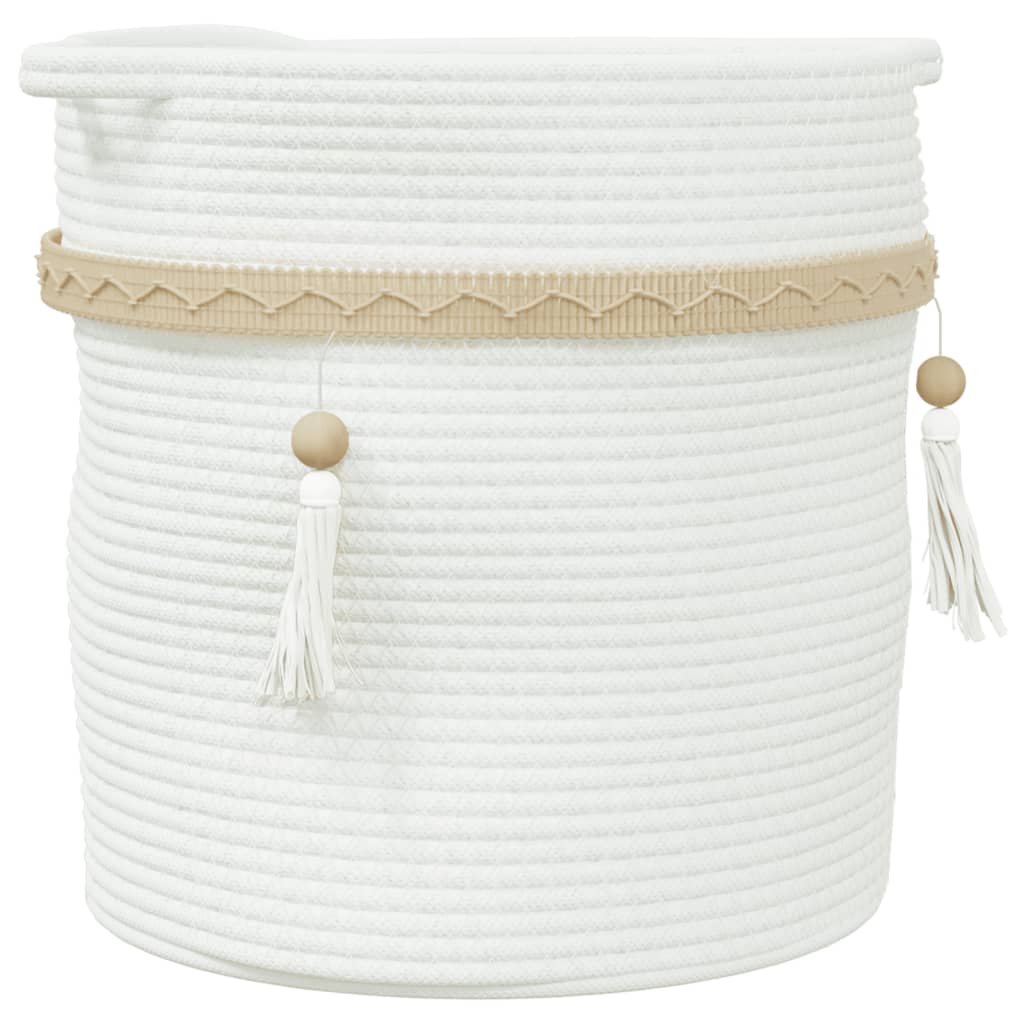 Panier de rangement blanc