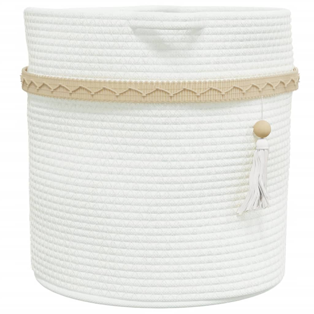 Panier de rangement blanc
